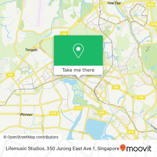 Lifemusic Studios, 350 Jurong East Ave 1 map