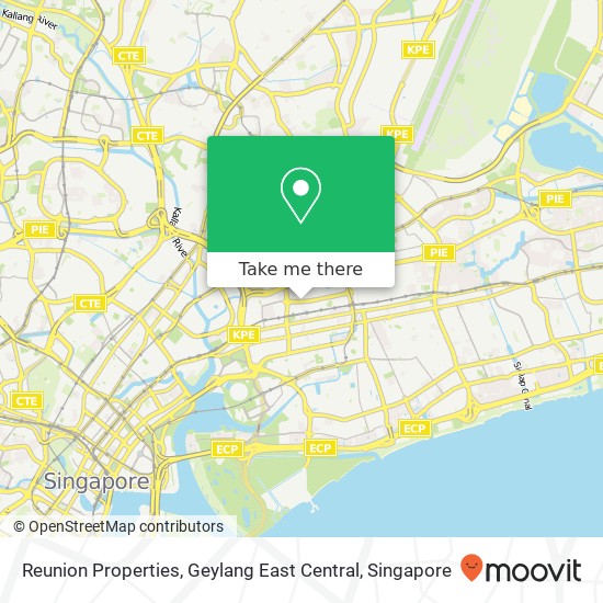 Reunion Properties, Geylang East Central map
