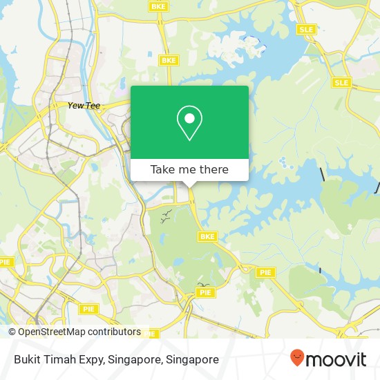 Bukit Timah Expy, Singapore map