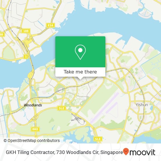 GKH Tiling Contractor, 730 Woodlands Cir map