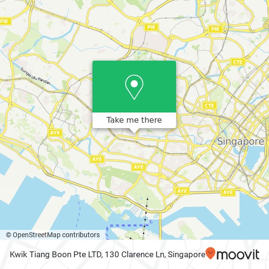 Kwik Tiang Boon Pte LTD, 130 Clarence Ln地图