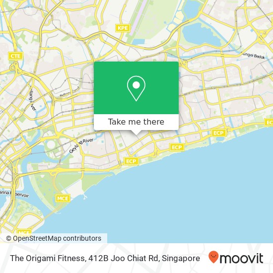 The Origami Fitness, 412B Joo Chiat Rd map