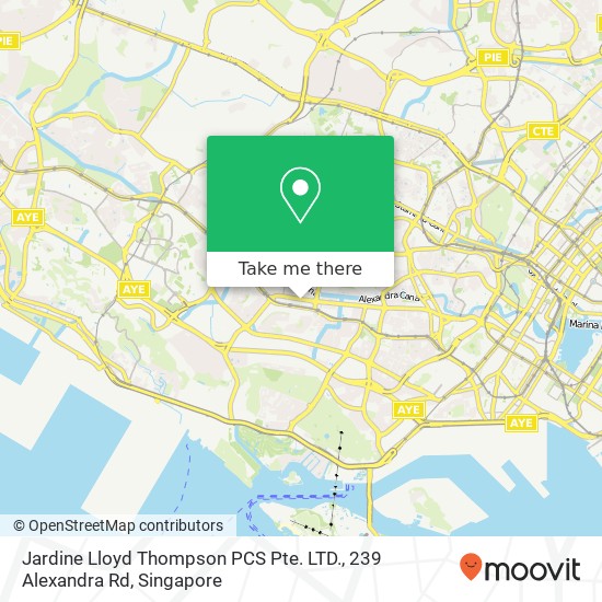 Jardine Lloyd Thompson PCS Pte. LTD., 239 Alexandra Rd map