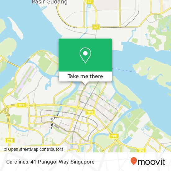 Carolines, 41 Punggol Way地图
