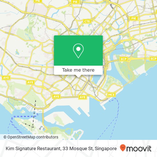 Kim Signature Restaurant, 33 Mosque St map