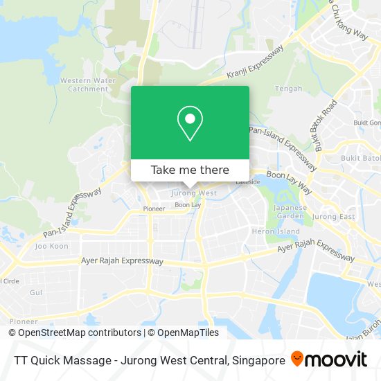 TT Quick Massage - Jurong West Central map