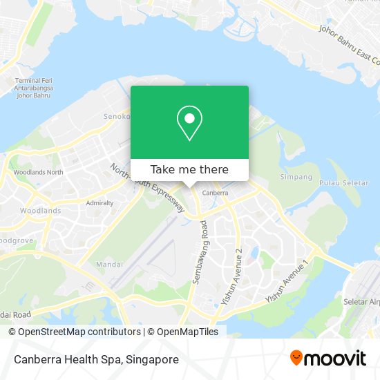 How to get to Canberra Health Spa in Singapore by Bus, Metro or MRT & LRT?