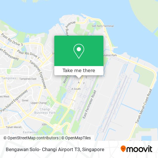 Bengawan Solo- Changi Airport T3 map