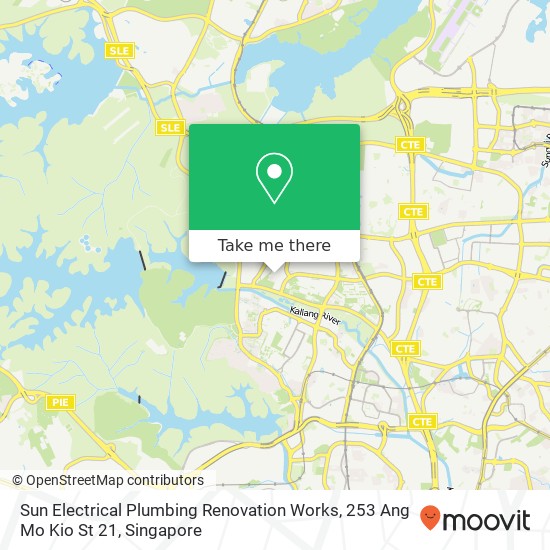 Sun Electrical Plumbing Renovation Works, 253 Ang Mo Kio St 21地图