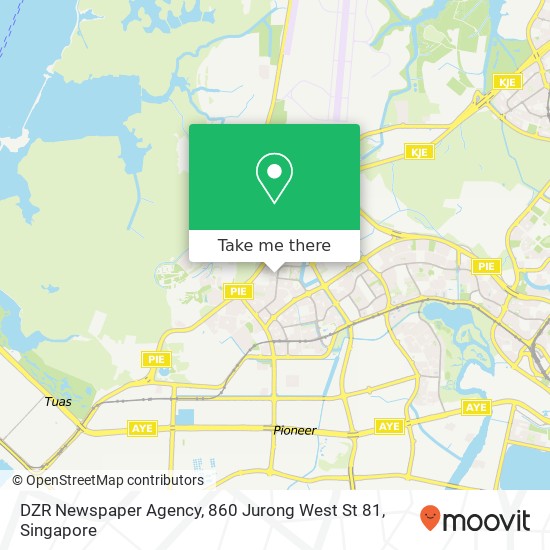 DZR Newspaper Agency, 860 Jurong West St 81 map