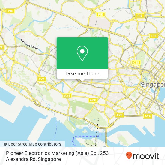 Pioneer Electronics Marketing (Asia) Co., 253 Alexandra Rd地图