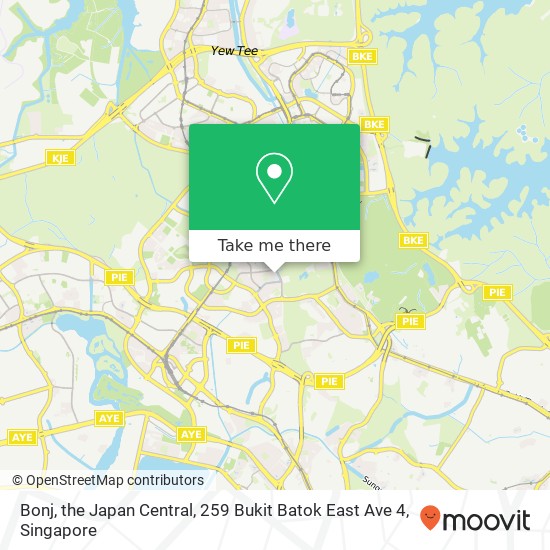 Bonj, the Japan Central, 259 Bukit Batok East Ave 4 map