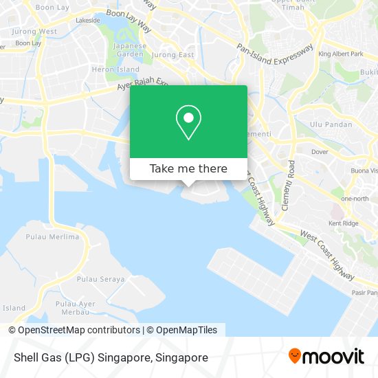 Shell Gas (LPG) Singapore map