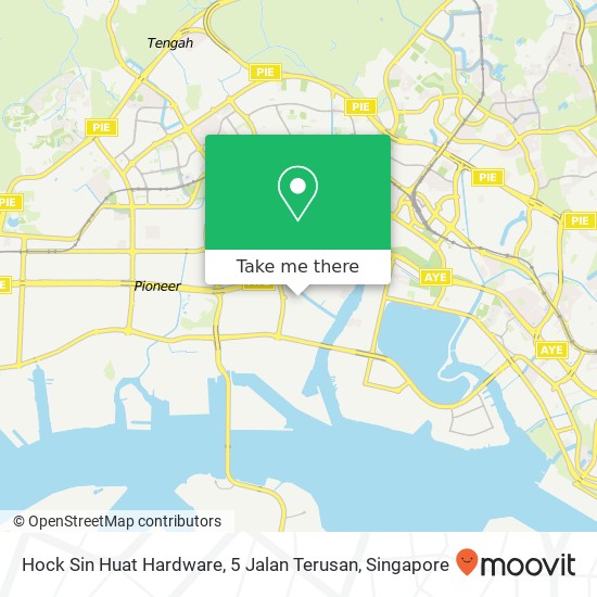 Hock Sin Huat Hardware, 5 Jalan Terusan地图