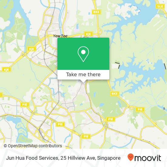 Jun Hua Food Services, 25 Hillview Ave map