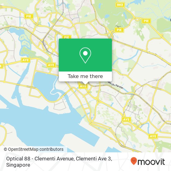 Optical 88 - Clementi Avenue, Clementi Ave 3 map