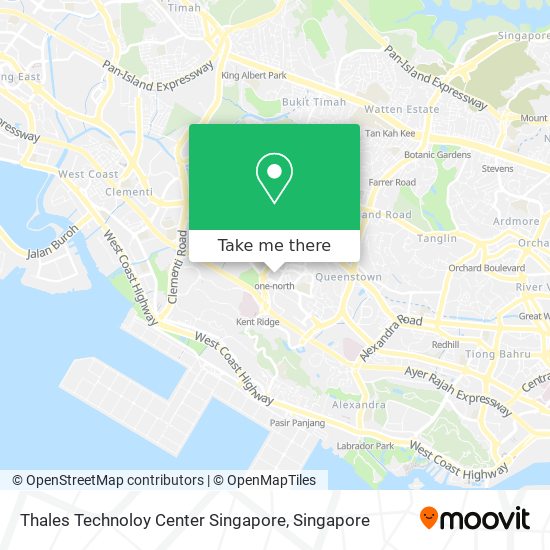 Thales Technoloy Center Singapore map