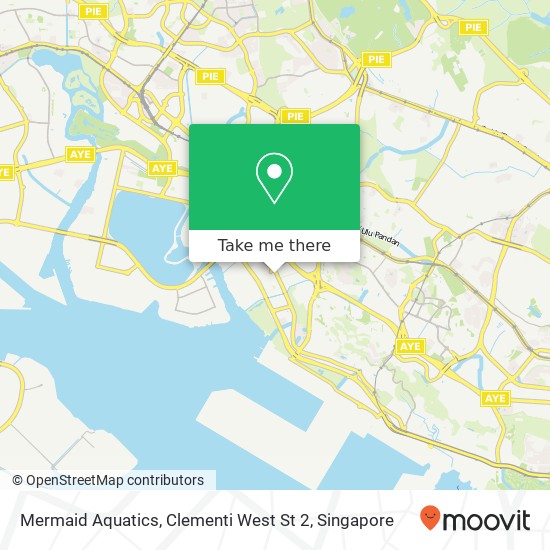 Mermaid Aquatics, Clementi West St 2 map