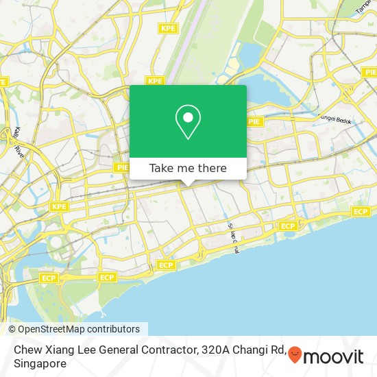 Chew Xiang Lee General Contractor, 320A Changi Rd地图