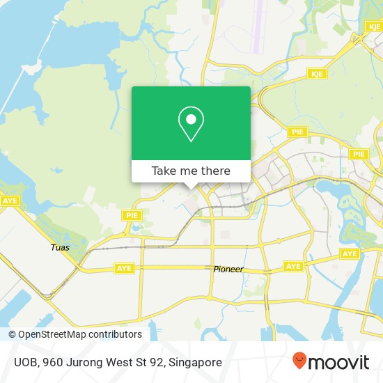 UOB, 960 Jurong West St 92 map