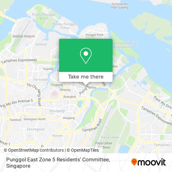 Punggol East Zone 5 Residents' Committee map
