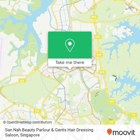 San Nah Beauty Parlour & Gents Hair Dressing Saloon map