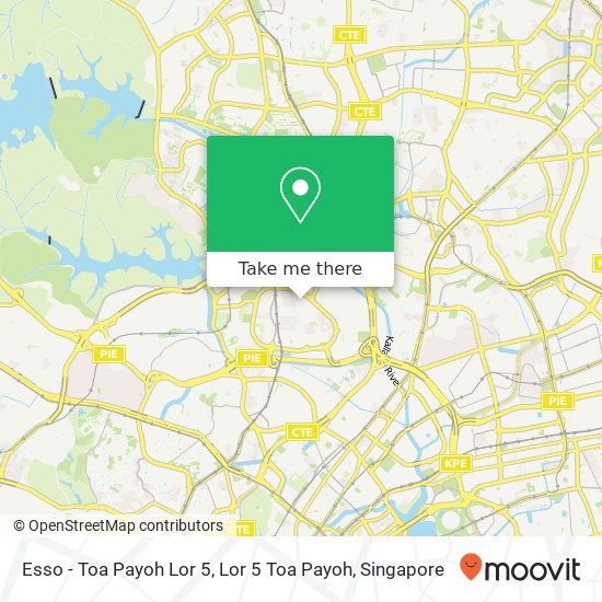 Esso - Toa Payoh Lor 5, Lor 5 Toa Payoh map