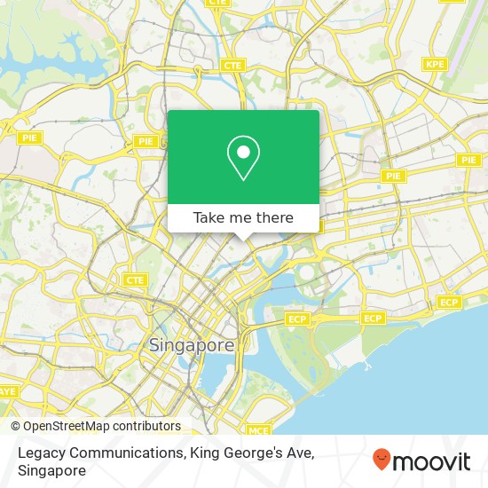 Legacy Communications, King George's Ave map