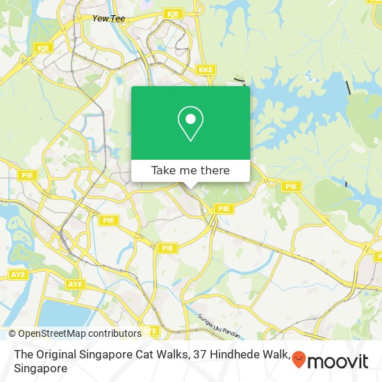 The Original Singapore Cat Walks, 37 Hindhede Walk map