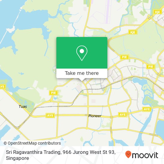 Sri Ragavanthira Trading, 966 Jurong West St 93 map