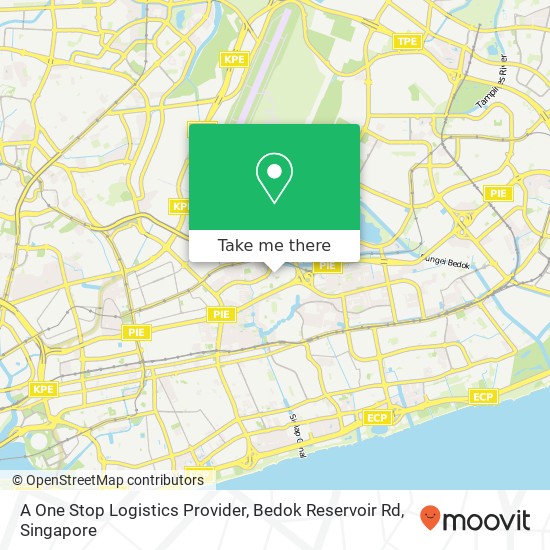 A One Stop Logistics Provider, Bedok Reservoir Rd map