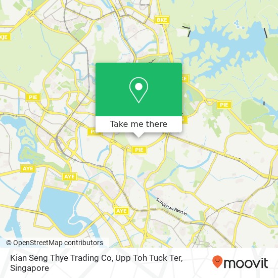 Kian Seng Thye Trading Co, Upp Toh Tuck Ter地图