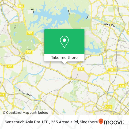 Sensitouch Asia Pte. LTD., 255 Arcadia Rd地图