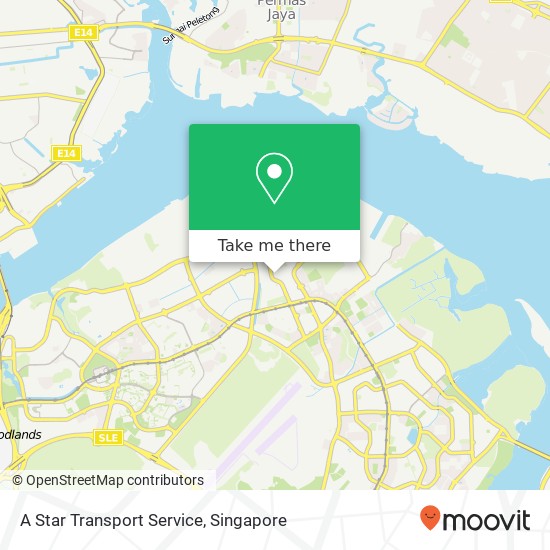 A Star Transport Service map