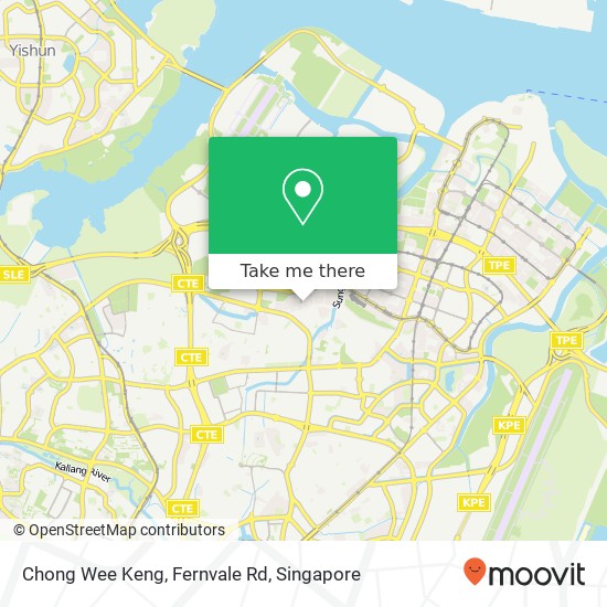 Chong Wee Keng, Fernvale Rd地图