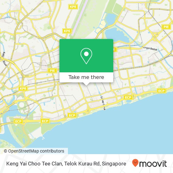 Keng Yai Choo Tee Clan, Telok Kurau Rd map