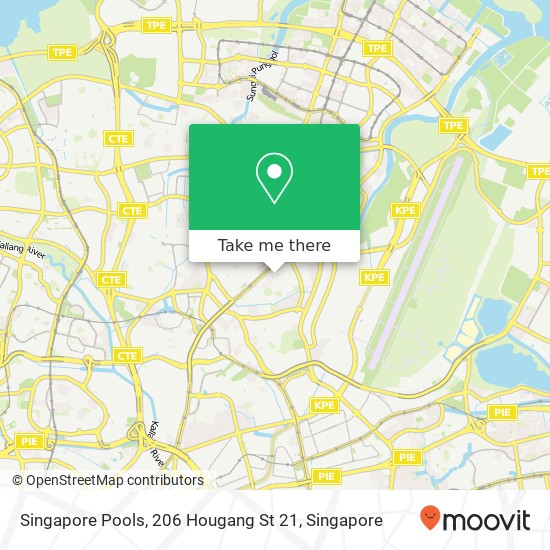 Singapore Pools, 206 Hougang St 21地图