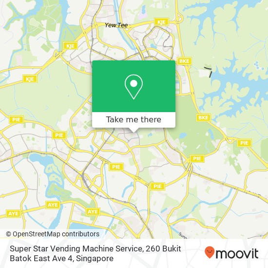 Super Star Vending Machine Service, 260 Bukit Batok East Ave 4 map