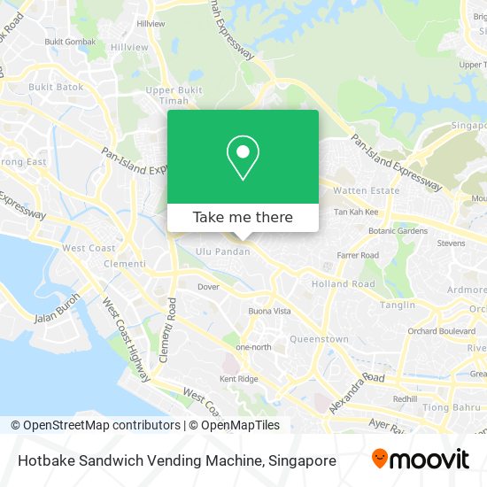 Hotbake Sandwich Vending Machine map
