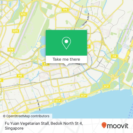 Fu Yuan Vegetarian Stall, Bedok North St 4 map