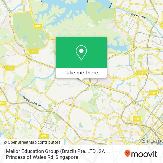 Melior Education Group (Brazil) Pte. LTD., 2A Princess of Wales Rd map