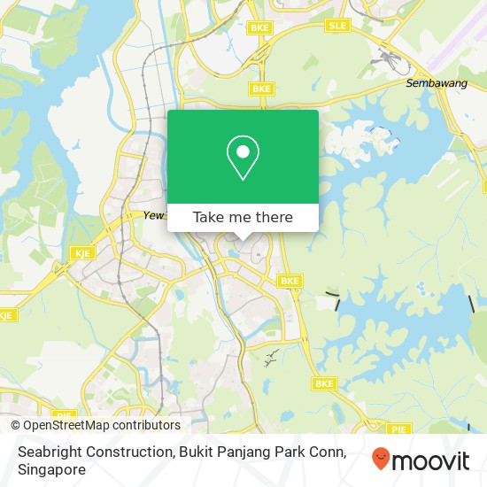 Seabright Construction, Bukit Panjang Park Conn map
