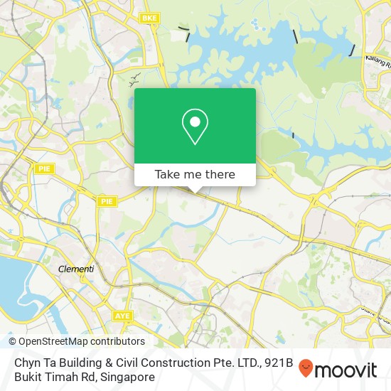 Chyn Ta Building & Civil Construction Pte. LTD., 921B Bukit Timah Rd map