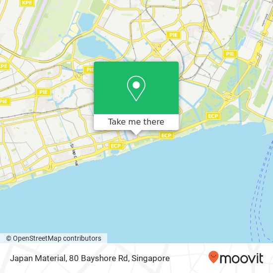 Japan Material, 80 Bayshore Rd map