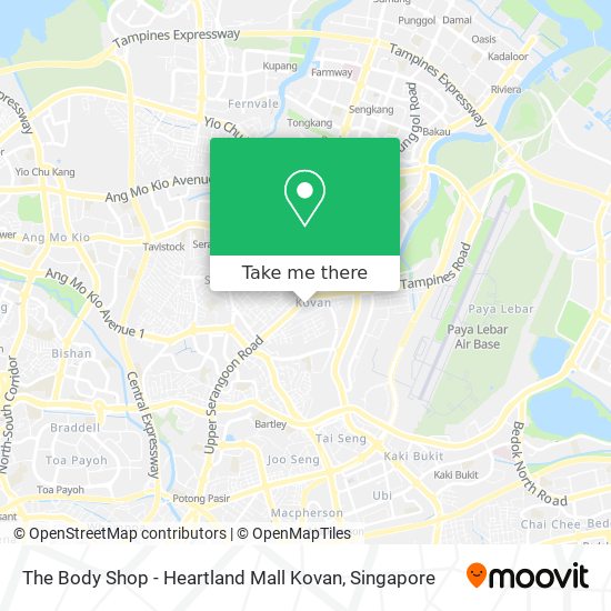 The Body Shop - Heartland Mall Kovan map