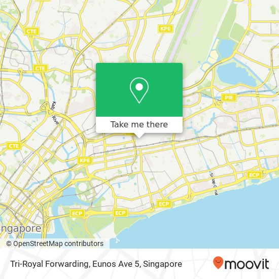 Tri-Royal Forwarding, Eunos Ave 5 map