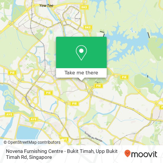 Novena Furnishing Centre - Bukit Timah, Upp Bukit Timah Rd map