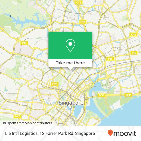 Lie Int'l Logistics, 12 Farrer Park Rd地图