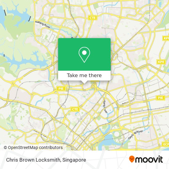 Chris Brown Locksmith map