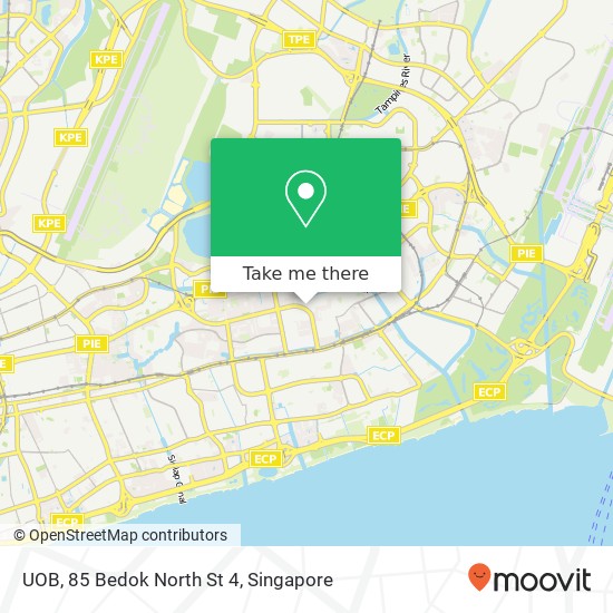 UOB, 85 Bedok North St 4 map